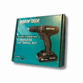 North Tech 18-Volt 1.3Ah Lithium-Ion Battery 3/8" Drill Kit w/ Charger